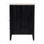 Table de chevet 1 tablette avec plateau en marbre lavé noir Isa 22 po Isa-1378889430