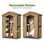 Armoire de rangement pour l'extérieur avec porte verrouillable l 4,27 pi. X P 2,13 pi. Garden
