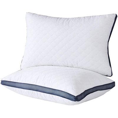 Pillows For Sleeping, Luxury Hotel Pillows Queen Siz(2-Pack/White)
