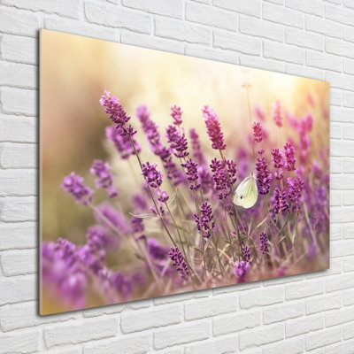 Lavender - No Frame Print on Glass