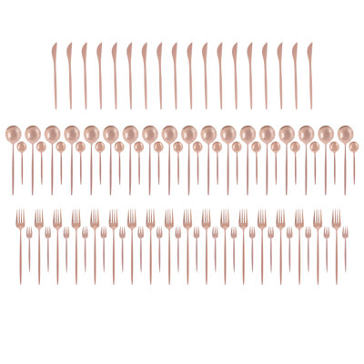 Stainless Steel 90 Pieces Flatware Set