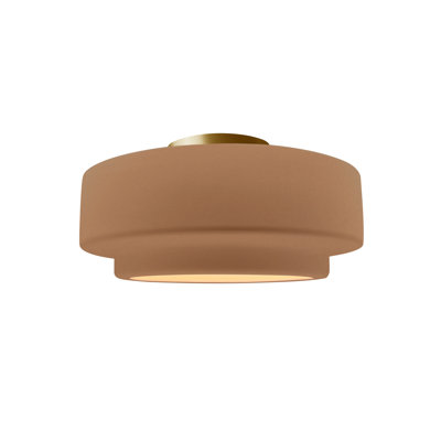 Plafonnier semi-encastré en céramique Radiance - ampoule remplaçable