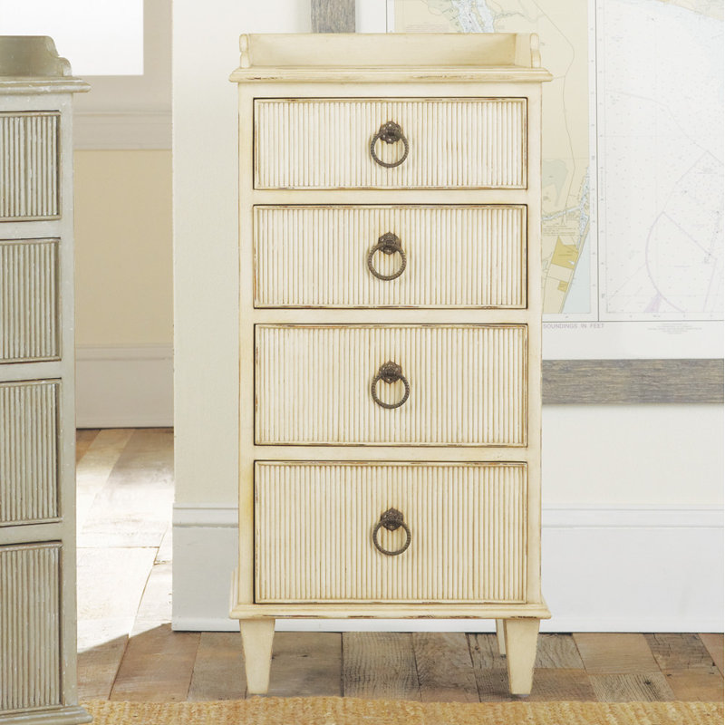 Gustavian Accent Chest, Antique White