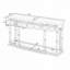 Commode d'appoint avec tiroirs de rangement frontaux et 1 tablette