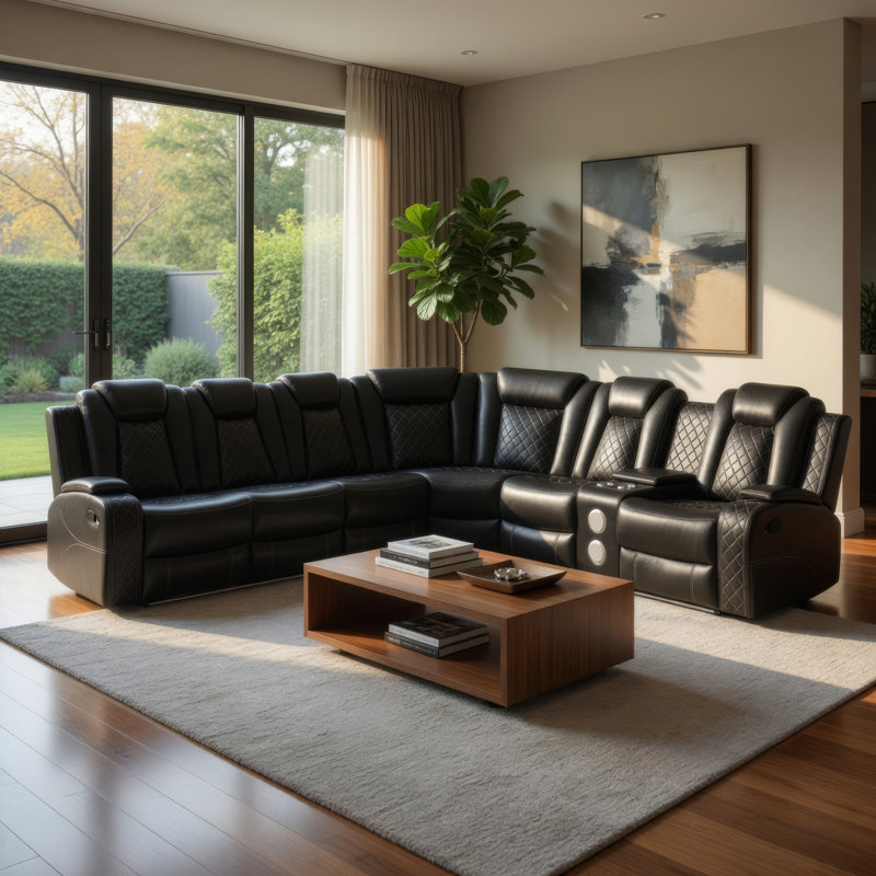Canapé modulaire inclinable 3 pièces Ronie