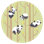 Adhésif décoratif fond panda