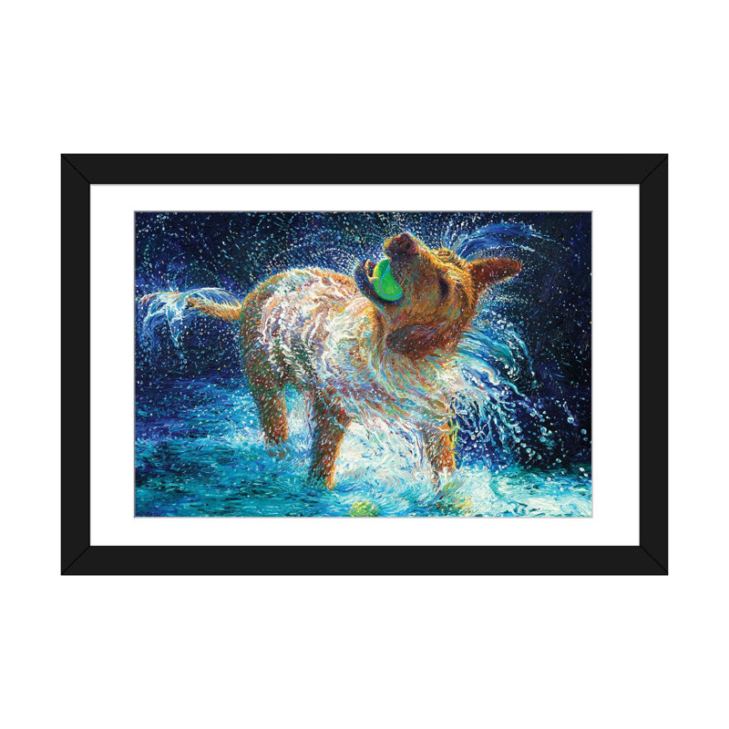 «The Juggler» par Iris Scott, impression sur toile, H 16 po x l 24 po x P 1 po, Cadre noir