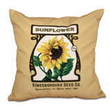 Botanical Blooms Floral Reversible Throw Pillow