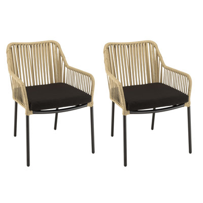 Maceo Patio Dining Armchair with Cushion