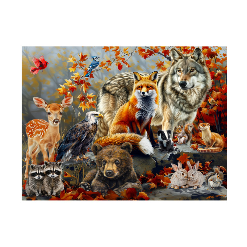 Art sur toile Shawna Stewart Family Fall-2, H 18 po x l 24 po