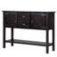 Armoire 48 po en bois massif avec beaucoup de rangement - Console avec tablette-1313323524