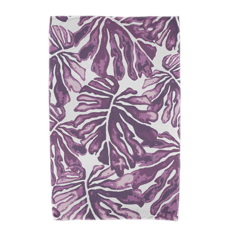 Serviette de plage en microfibre Elbert, Violet