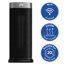 Russell Hobbs® RHCTH2002G-SMT, Square Design 2000W Smart Wi-Fi Enabled Oscillating Ceramic Heater with Digital Display in Black & Gold-133330223