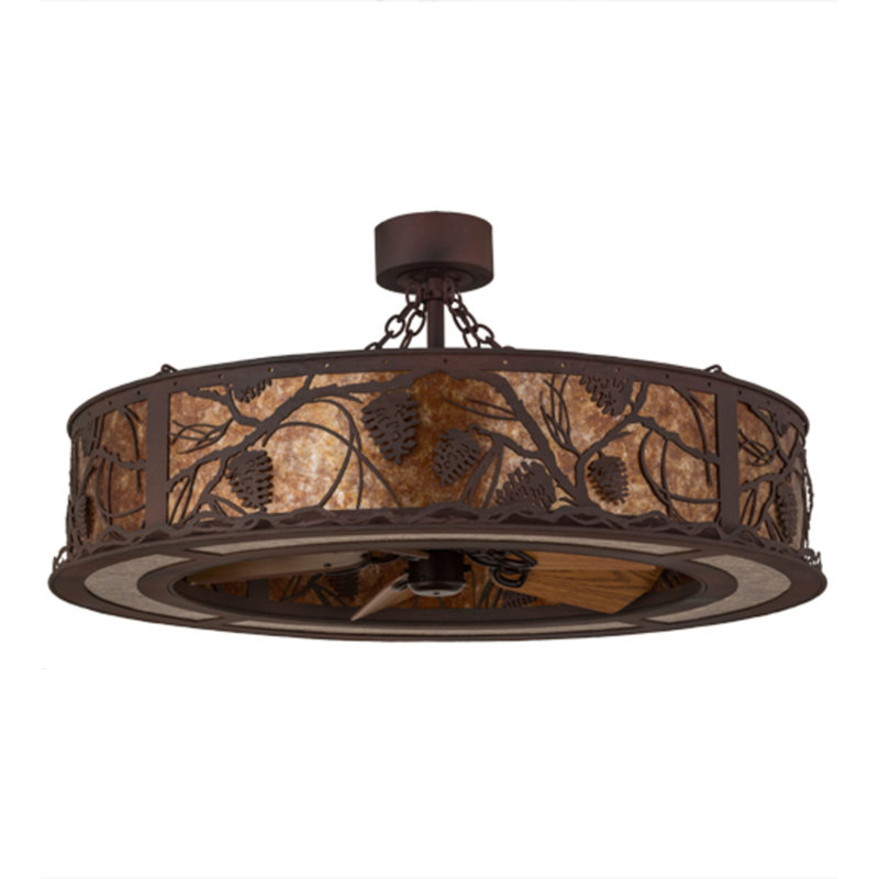 Whispering Pines LED Downrod Ceiling Fan