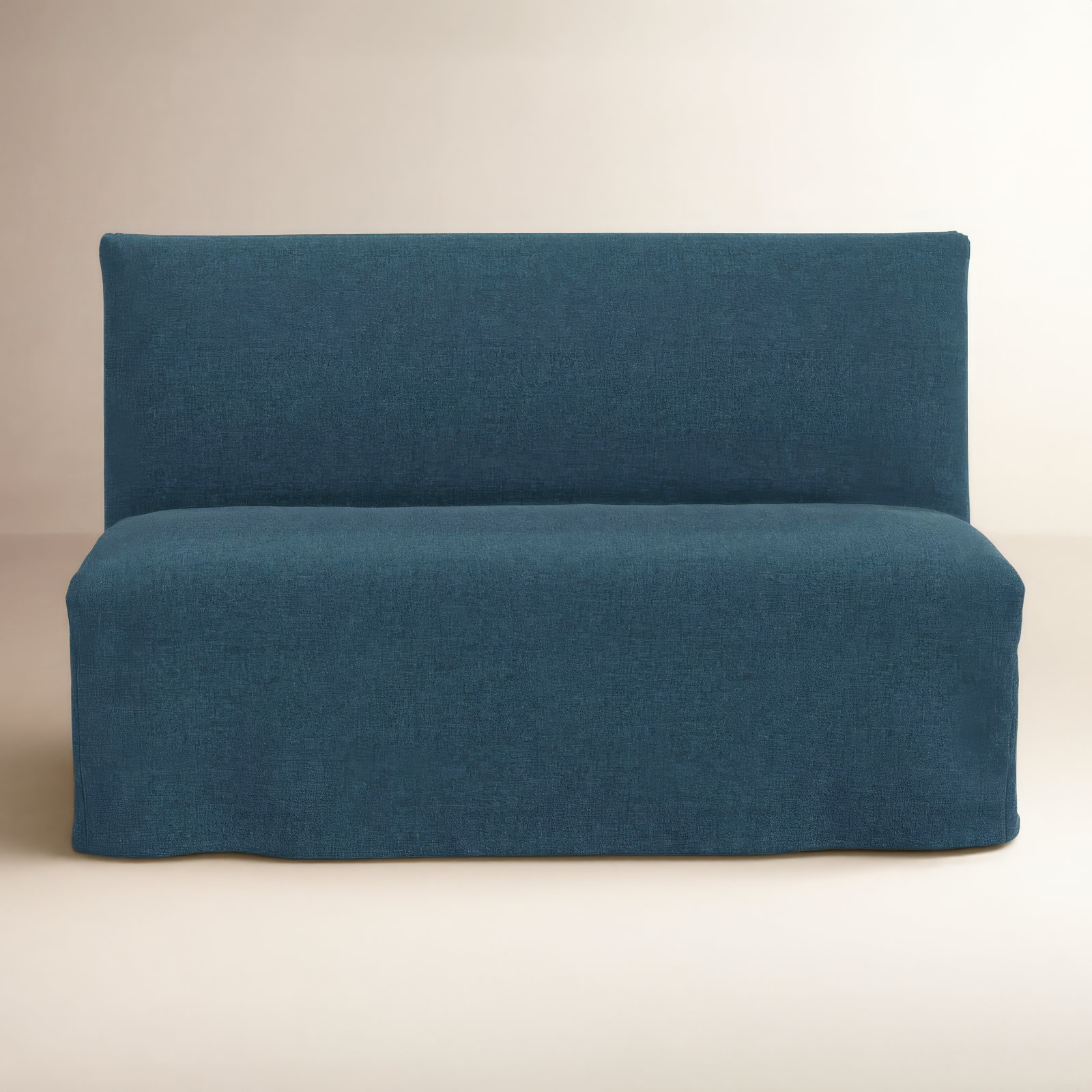 Ivanka Upholstered Bench, Zuma Navy Textured Linen