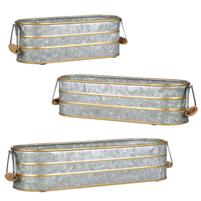 Coffield Metal Pot Planter