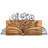 Elegant Decorative Wooden Wall Accessory, Black & Walnut Finish, 29.1 x 14.6 inches | Durable 100% Metal Frame (Thickness: 0.05 inches) & 100% Wooden Back (Thickness: 1.2 inches) | Perfect for Home or Office Decor