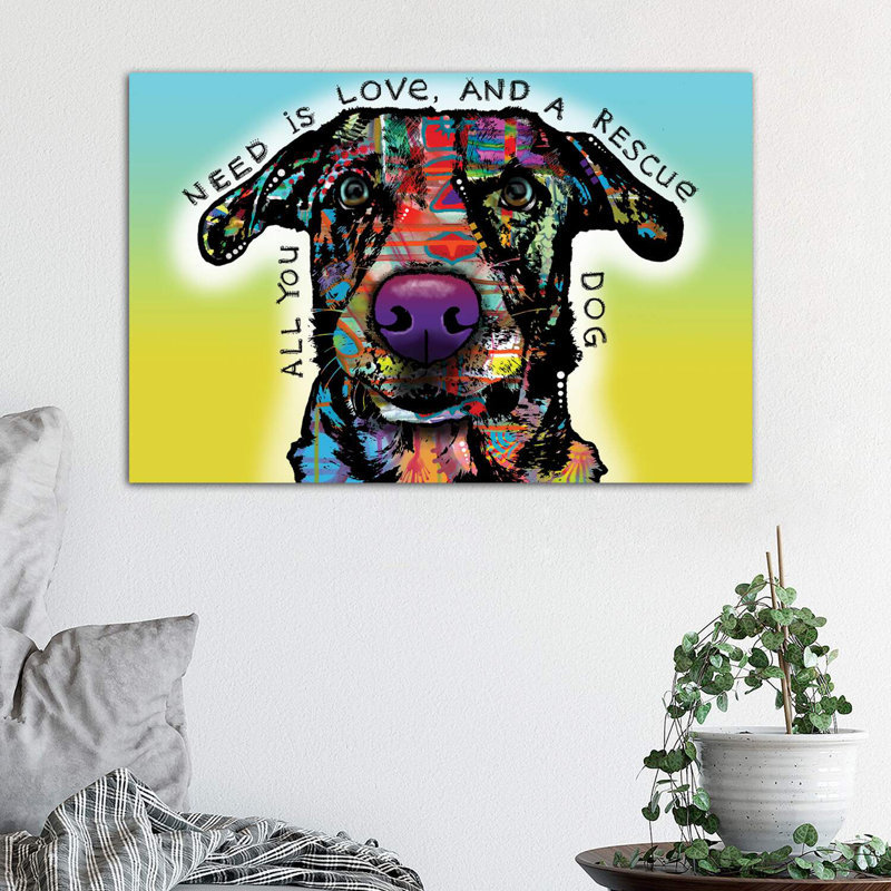 Love and Rescue 1 Piece Wrapped Canvas Wall Art, 66.04 cm H x 45.72 cm W x 3.175 cm D