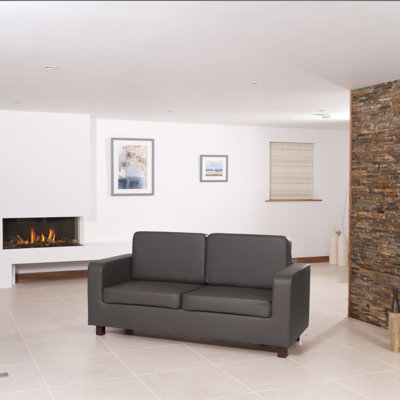 Edrie Faux Leather Sofa