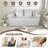 Loveseat Couch With Two Back Cushions