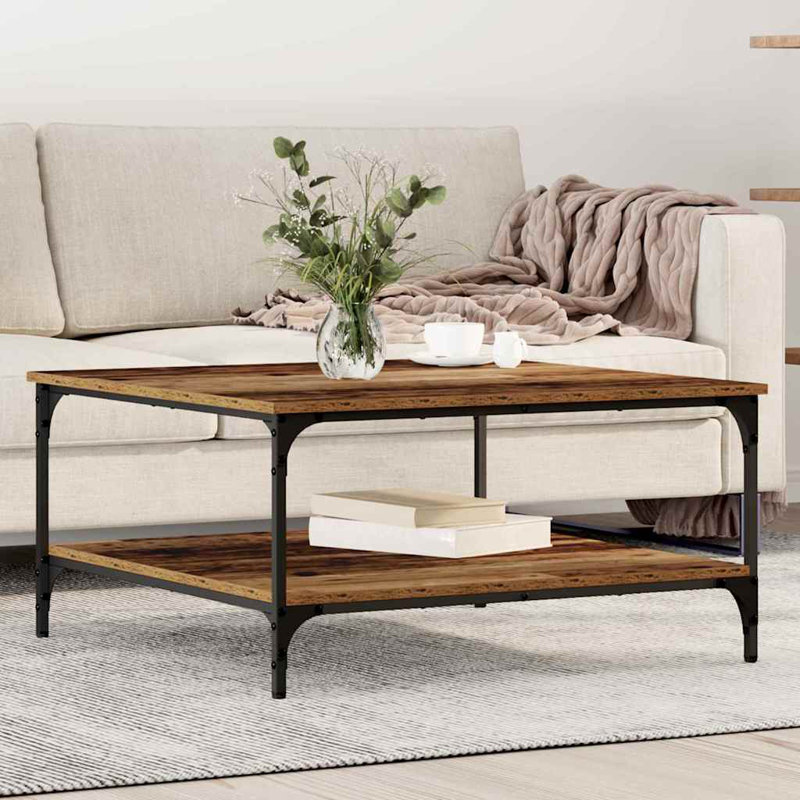 Coffee Table with Storage, Old Wood