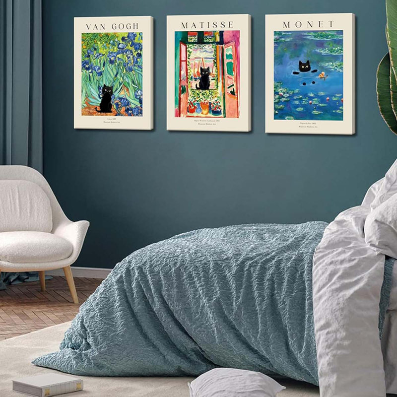 3 Piece Wrapped Canvas Print, 60" H x 40" W