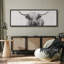 Animaux "Portrait d'une vache des Highlands", art mural noir et blanc-98042538-111176842