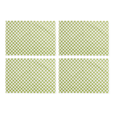 Flax Check Placemat, Set Of 4