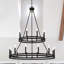 Beck 20-Light Wagon Wheel Chandelier-1724671638