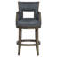 Sidecar Upholstered Stool with Solid Wood Frame-59137869-59137928-59138219
