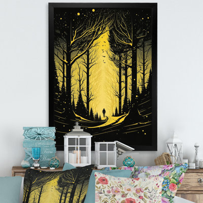 «Winter Trees in the Snow Mountain Forest IV», reproduction sur toile