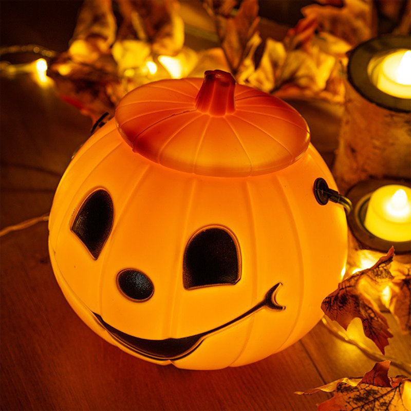 Citrouille d'Halloween lanterne décoration centre de table éclairé ornements Spooky citrouille prop décoration mariage candy bol organisateur boîtes