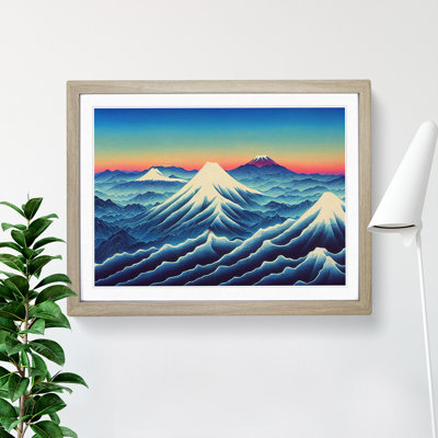 XH1022-6639X Japanese Mountains Vol.3 - Single Picture Frame Painting