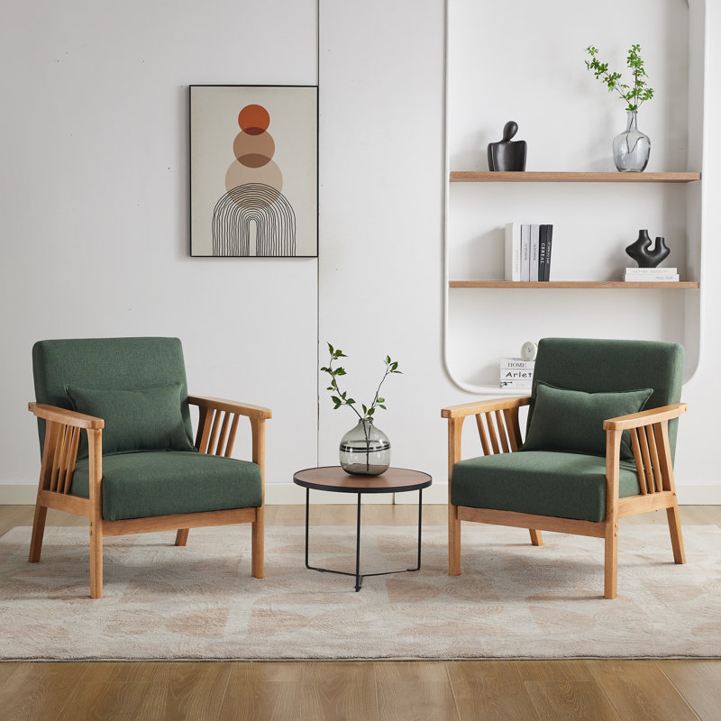 Fauteuil Raeliegh, Lin vert