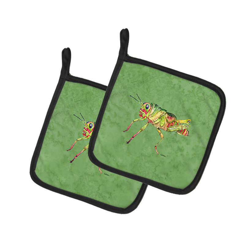Caroline's Treasures Grasshopper Polyester Potholder