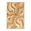 Tapis moelleux moelleux et moelleux à motif abstrait éclectique brun Iseminger Hydra-833798655