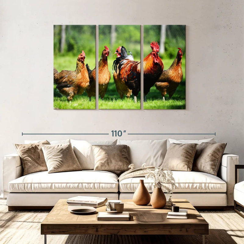 Brampt Outdoor Chickens, 48" H x 74" W