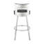 Tabouret tournant 30 "en métal avec similicuir-1079632546