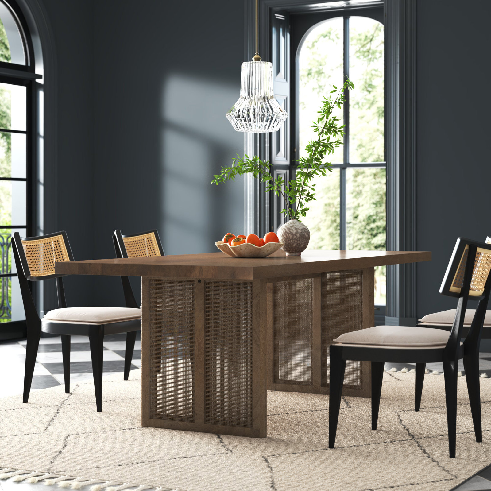 Cinna 84'' Dining Table, Medium Brown