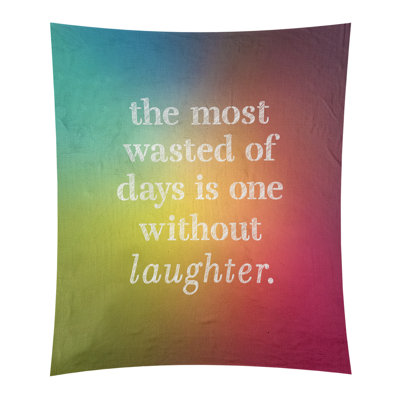 Tapisserie en polyester pour citation de rire