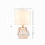 Lampe de table géométrique en verre