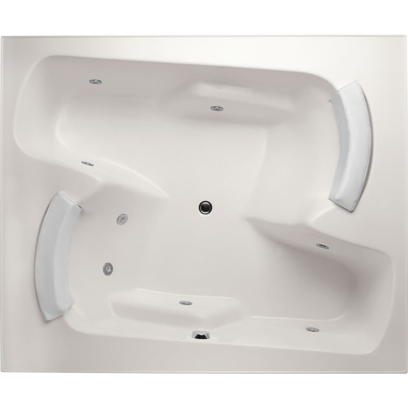 Penthouse 72'' x 60'' Gelcoat Bathtub, Bone
