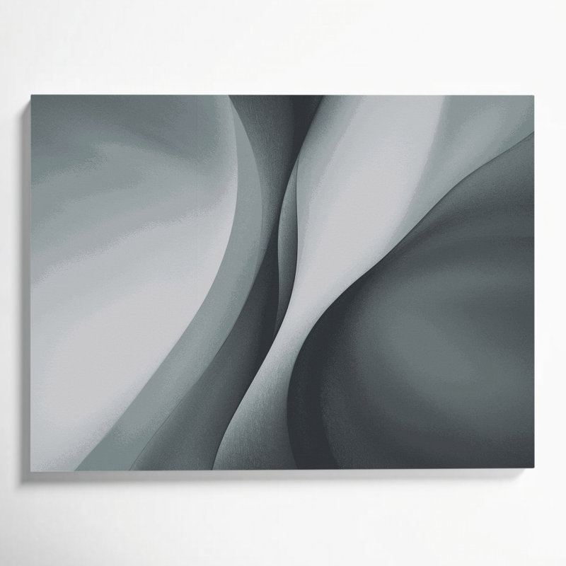 Minimalisme 45, art mural sur toile grise, H 11 po x l 14 po