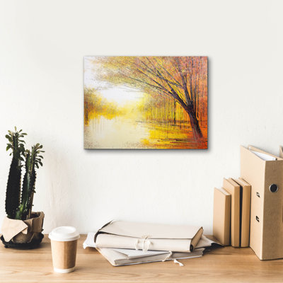 Lark Manor 'Trees In A Golden Glow' by Marc Todd, Canvas Wall Art