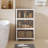 Canas  Plastic Foldable Stackable Storage Bin Double Door With Lids And Wheels Display Case Showcase Closet Rectangle Box Organizers And Storage For Electronics, Clothes, Toys