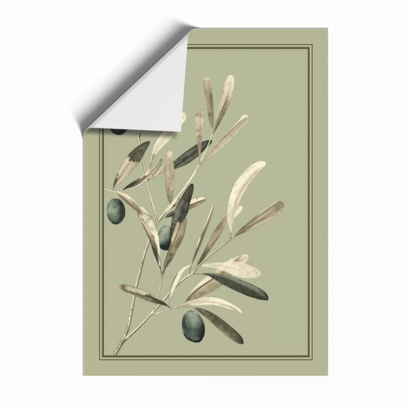 Olive Study Botanical - Framed Print, A3 - 42.0 x 29.7 cm, Unframed