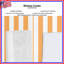 Orange Vertical Stripes Window Curtains, Stripes Sheer & Blockout Curtains - 1 Panel-312161294-312161293