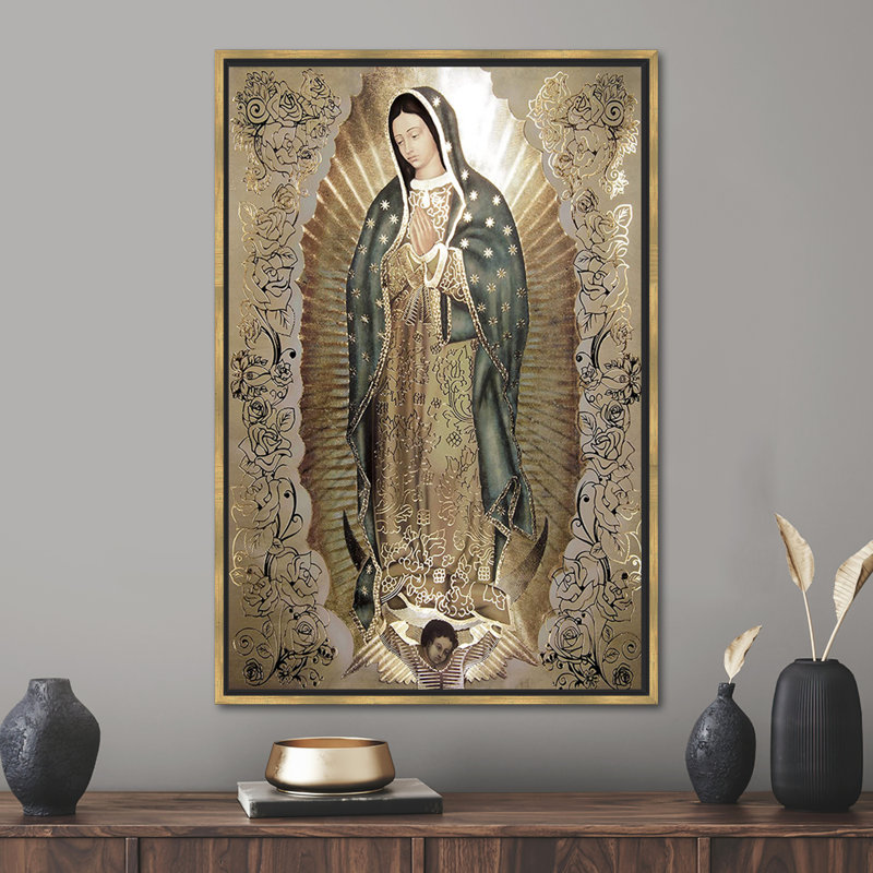 Print on Canvas, Gold, Floater Framed Print without Mat, 20 cm H x 30 cm W