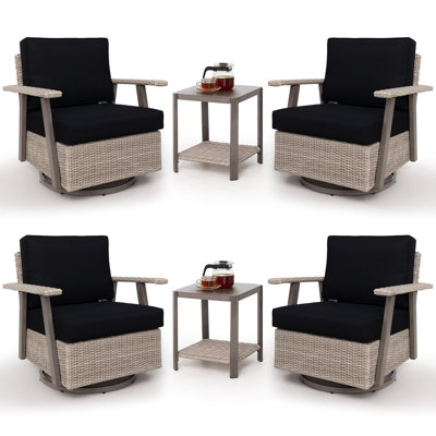 Fauteuil de patio 6 pièces 6 pièces