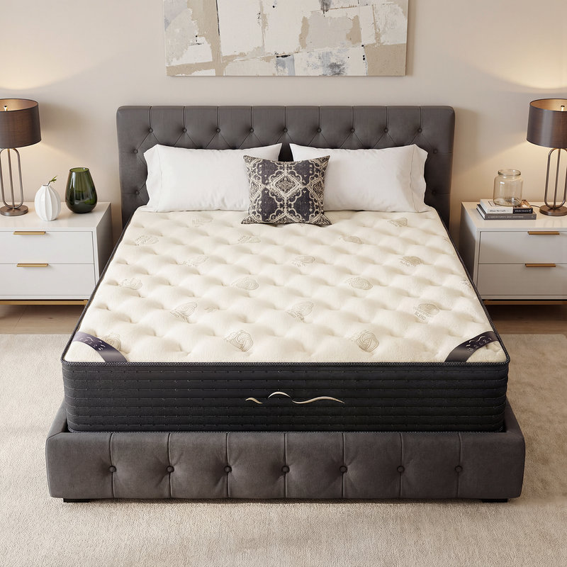 Matelas en mousse viscoélastique réversible 12 po et 14 po - mi-ferme,, Très grand lit, 14"